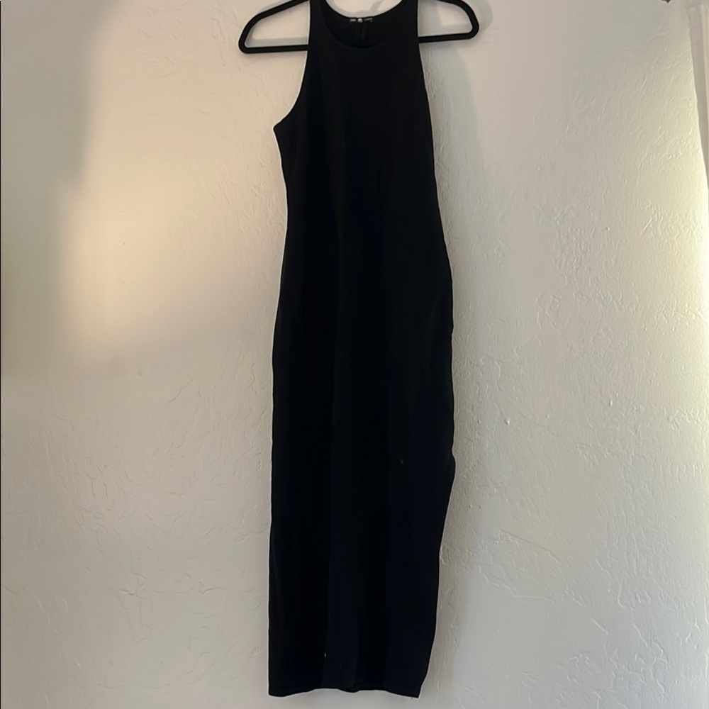 James Perse Black Midi Dress